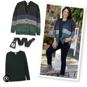 Cabi 4414 Tiered Cardigan Size Medium EUC